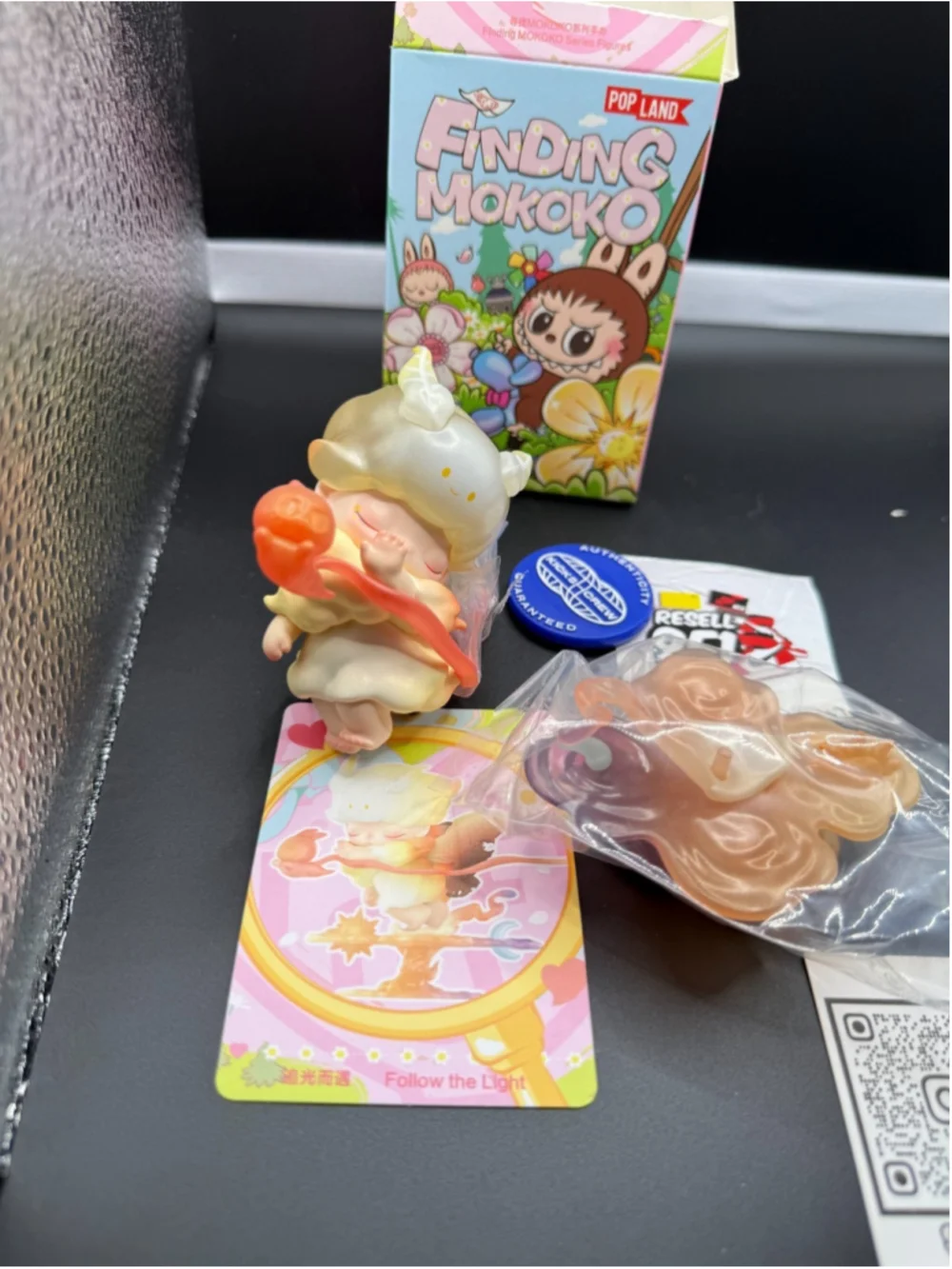 Labubu Pop Mart Finding Mokoko Follow The Light Designer Collectible Figure